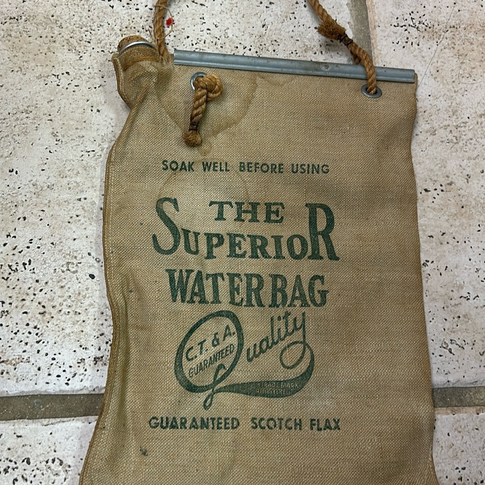 Vintage water bag
